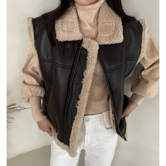 Dongdaemun Spot Chic Fur Coat