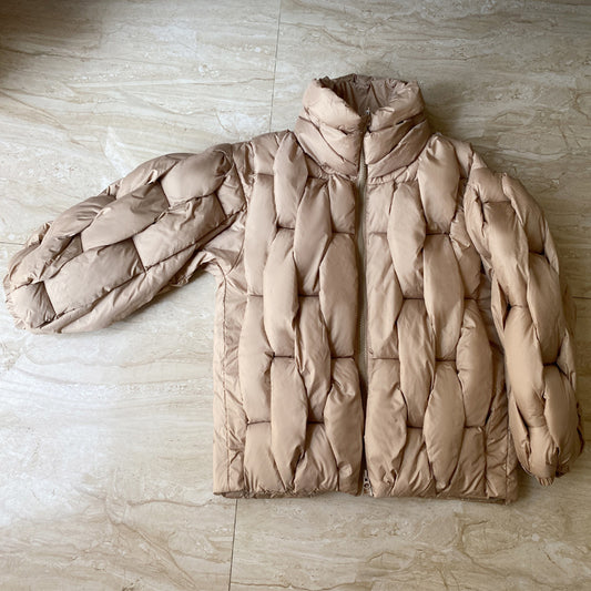 Woven Twisted Down Cotton-padded Jacket