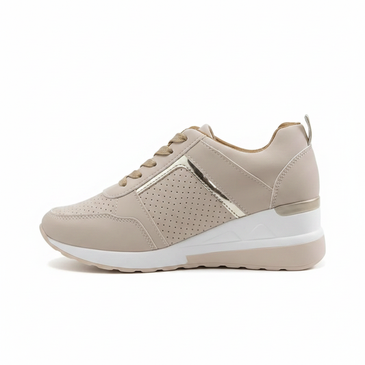 Lace Up Wedge Glow Street Sneakers
