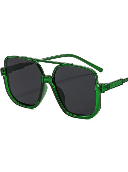 Oversized Square Frame Fashion Sunglasses - Lustreve