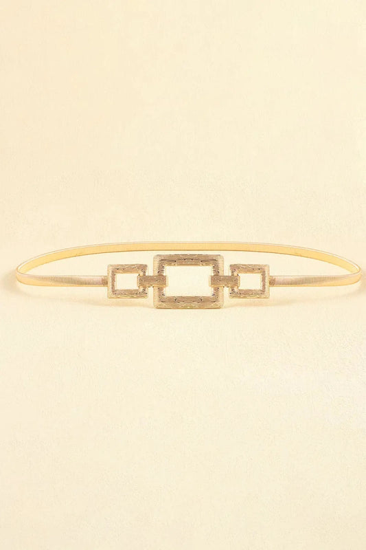 Square Shape Zinc Alloy Buckle Iron Belt - Lustreve