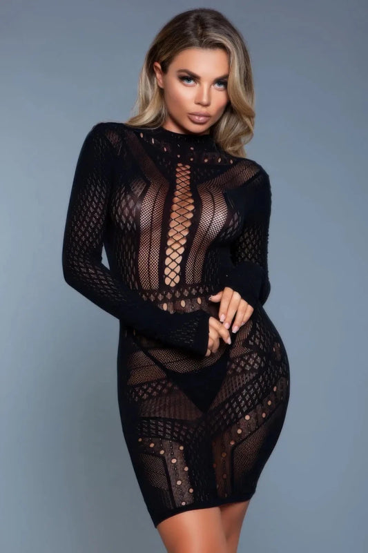 The Heart Racing Mini Dress - Lustreve