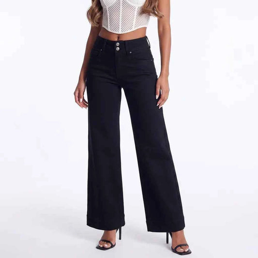Stay In Your Lane High Waist Flared Jeans