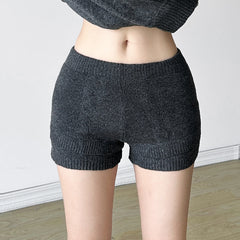 Gemütliche und schicke Strickshorts 