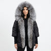 White Duck Down Real Fur  Collar Down Jacket