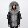 White Duck Down Real Fur  Collar Down Jacket