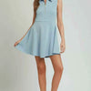 Umgee Collared Quarter Zip Tennis Dress