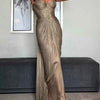 Metallic Pleated Corset Maxi Dress