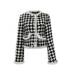 Kylie  Style Checkerboard Plaid Coat