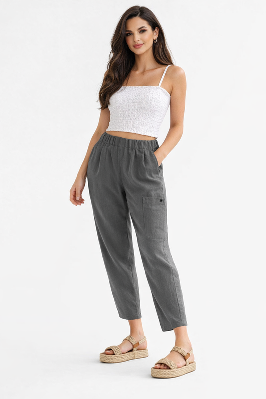 The Isla Cotton-Linen Trousers