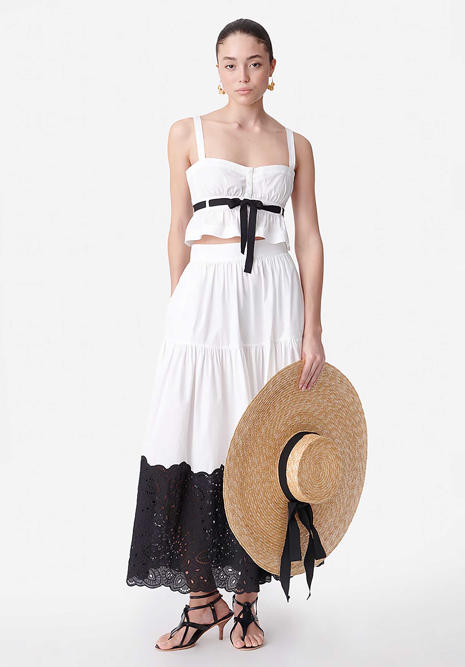 Marmor-Strandsuite in Schwarz-Weiß