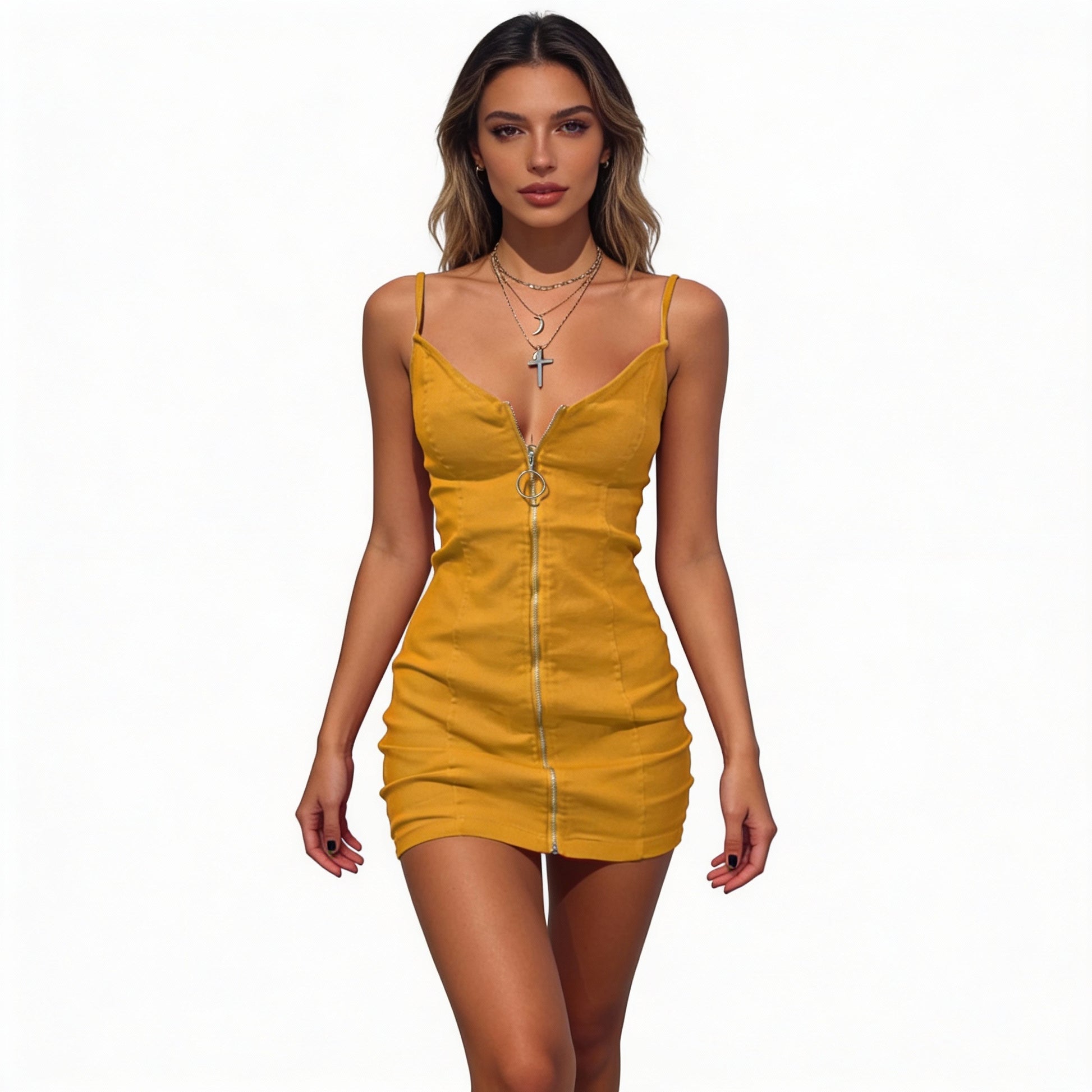 Bad Romance Riley Ring-Zip Mini Dress
