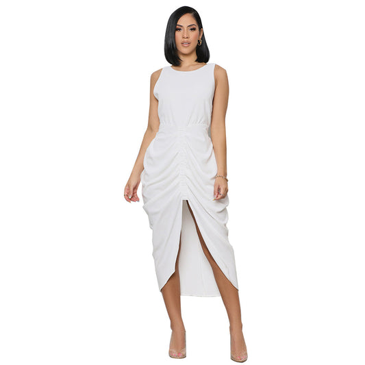 Defined Waist Split Maxi"