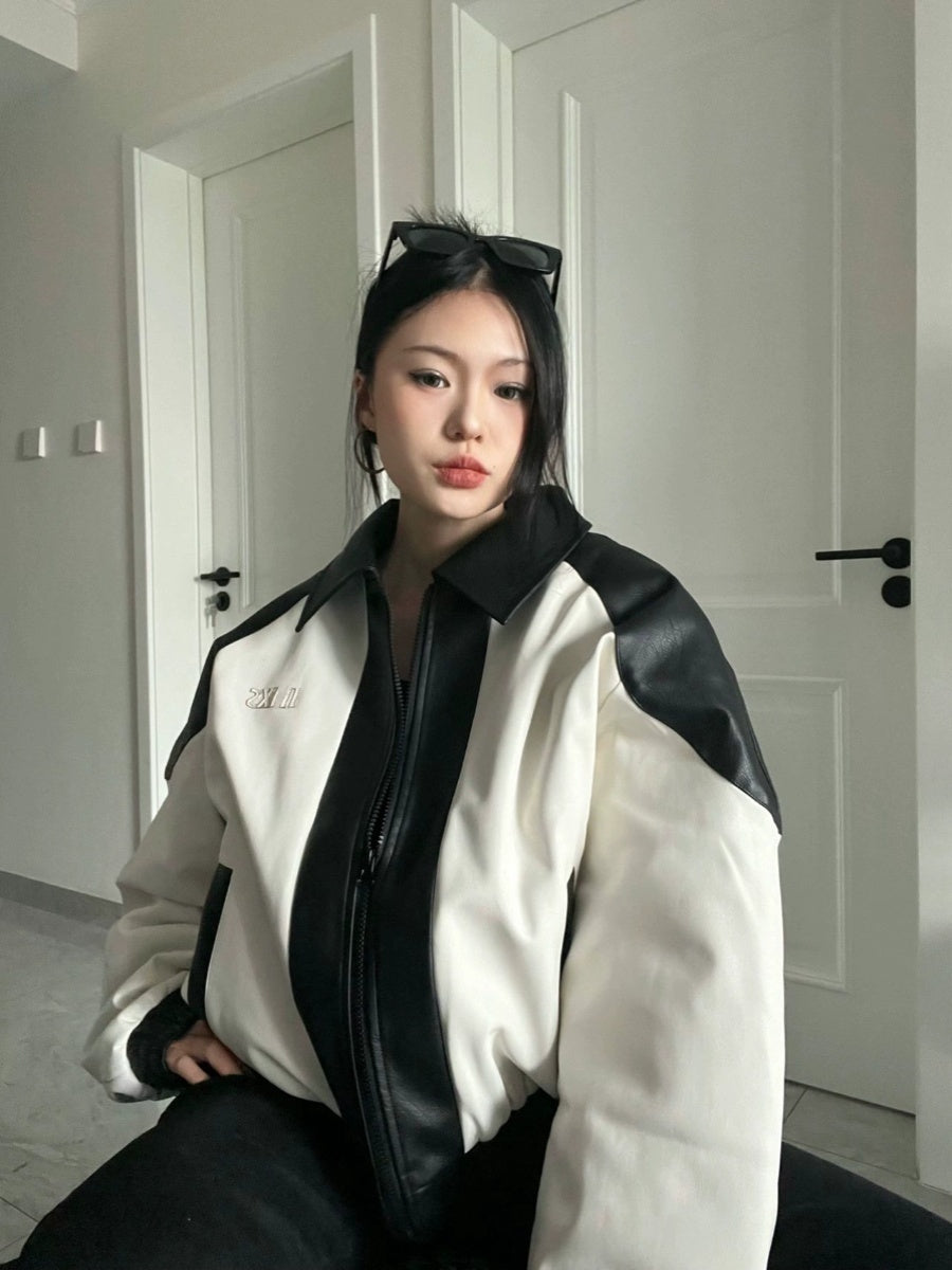 Asking Questions Loose Leather Jacket