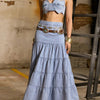 Denim Love – Heart-Shaped Cropped Tube Top