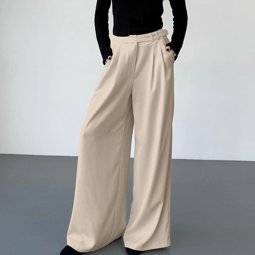 Chic Pocket Suit Pants