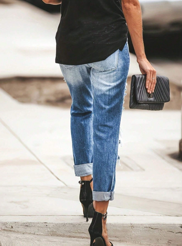 Sorry Mama Ripped Skinny Jeans