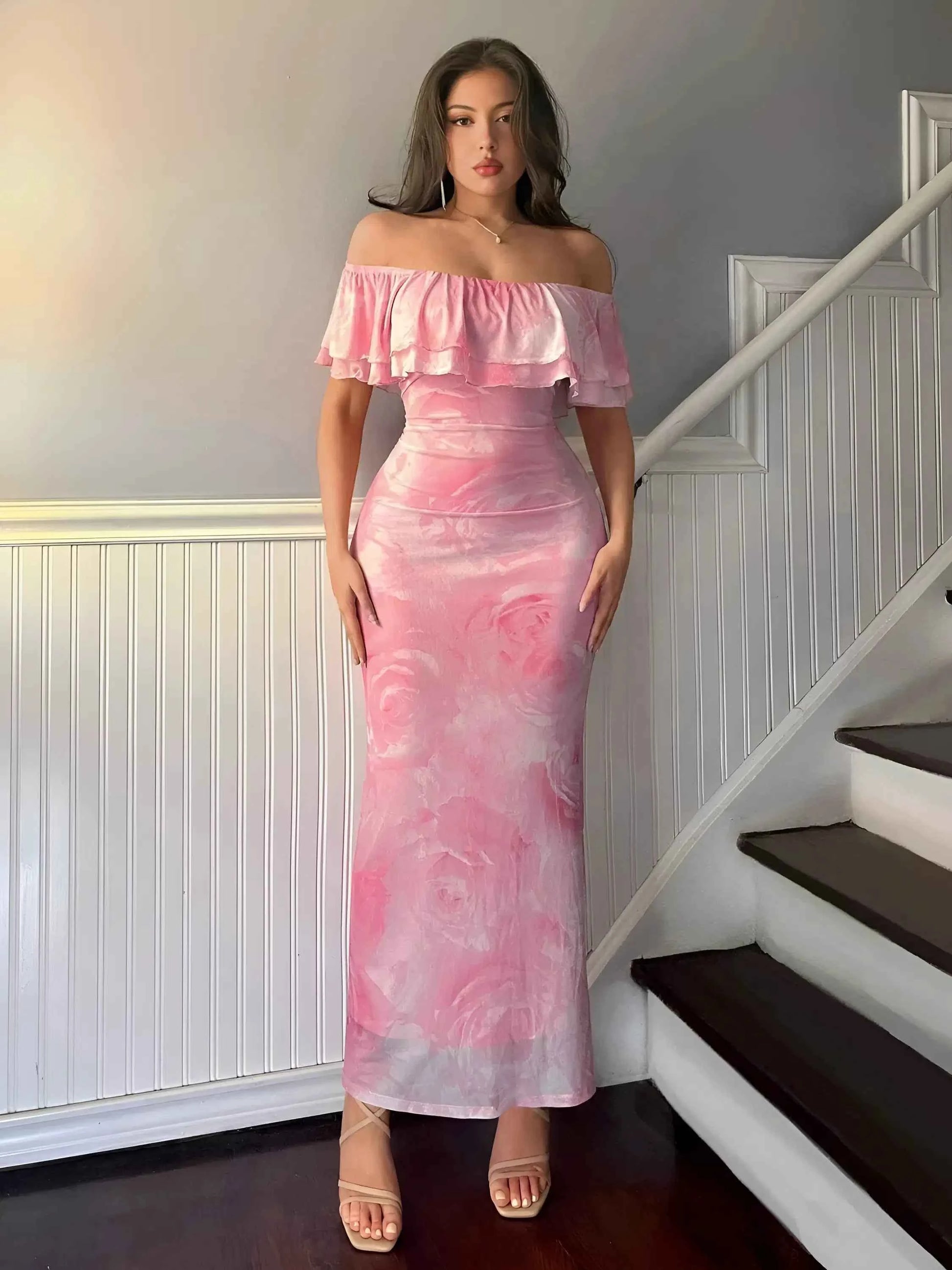 Komodo Inspo Off-shoulder Dress
