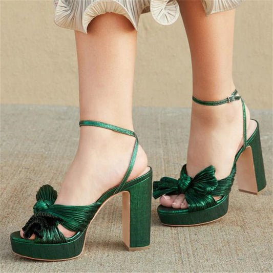 Bow Platform Heels"