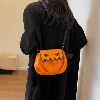 Funny Halloween Pumpkin Crossbody Bag