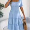 Sky Tiered Flare Dress