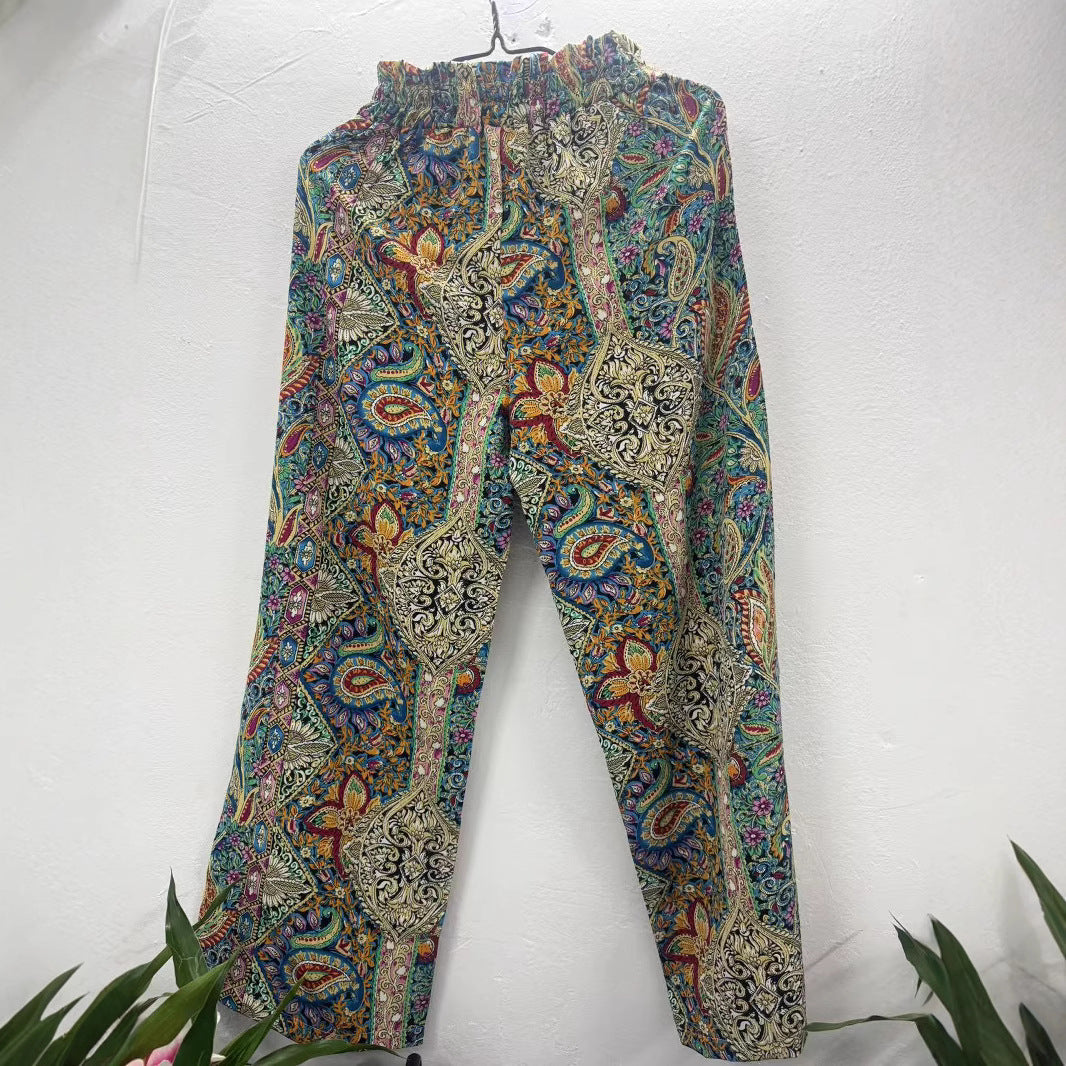 Casual Wear Flower Palazzo Pants