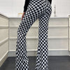 Bold Moves Flared Checkerboard Pants