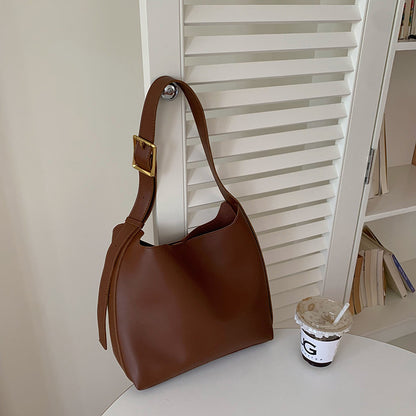 Women’s Minimalist PU Leather Shoulder Bag