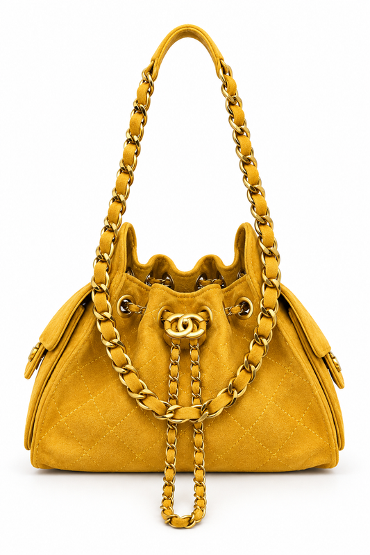 Chunky Gold Chain Strap Crossbody Bag