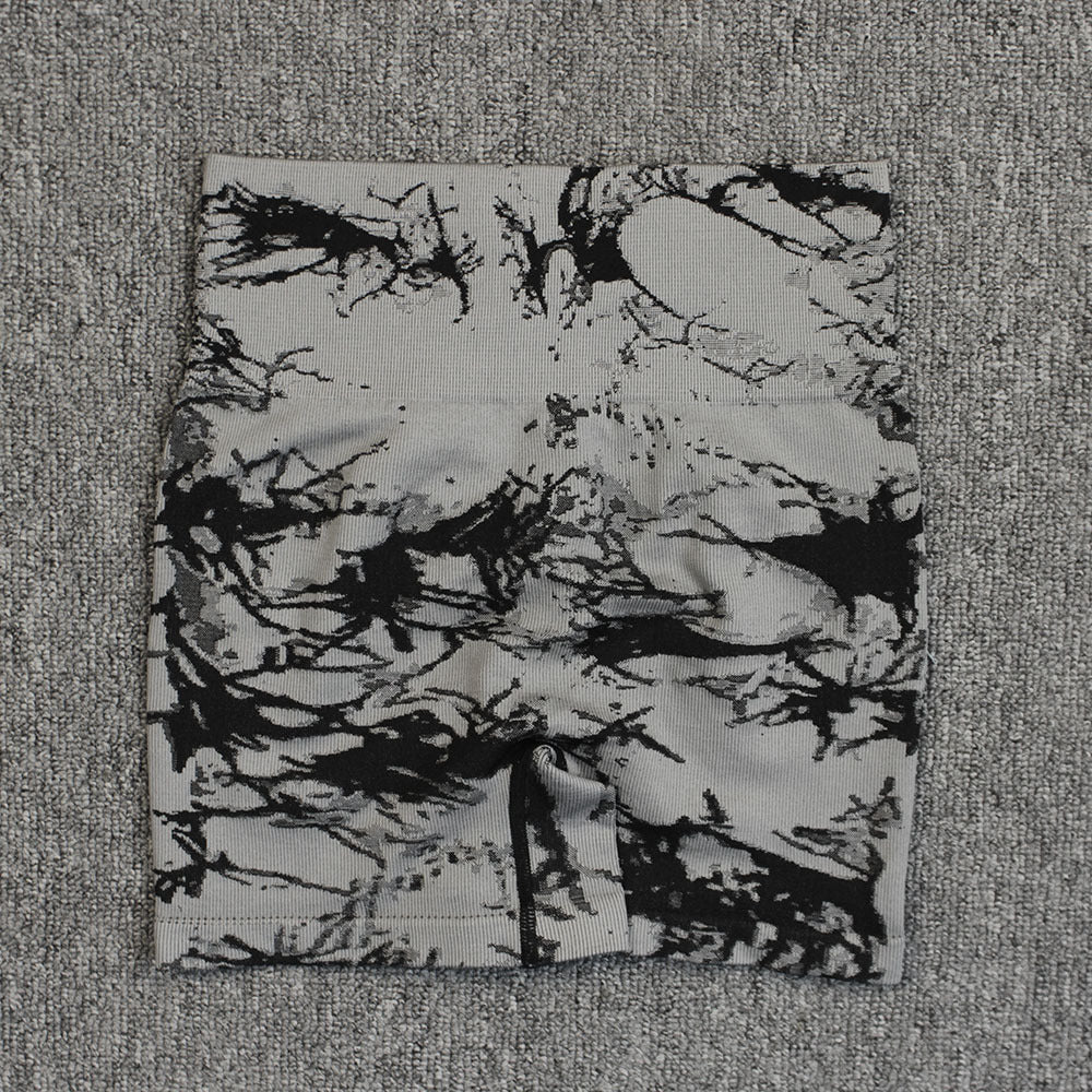 Short d'entraînement tie-dye à noyau souple – Coupe liftante