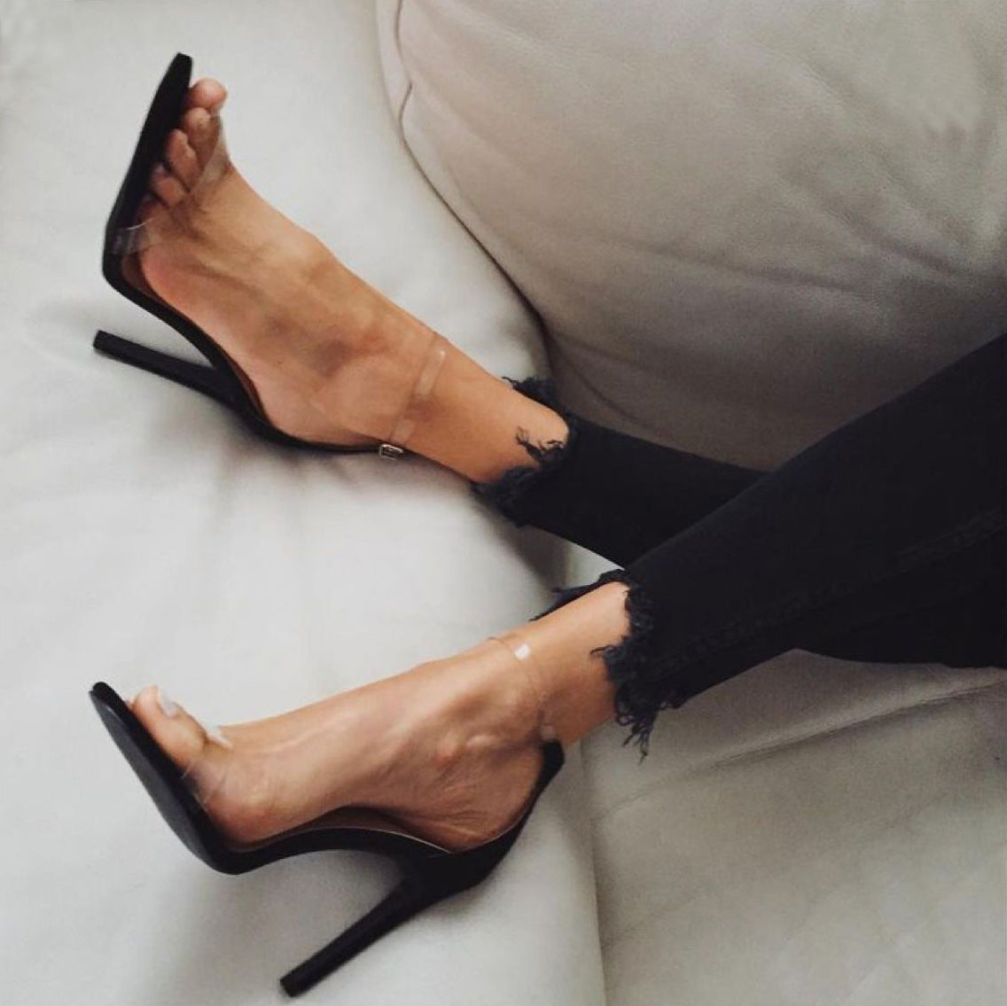 Clear Muse Heels 