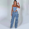 The Ultimate Stylish Cargo Denim Set