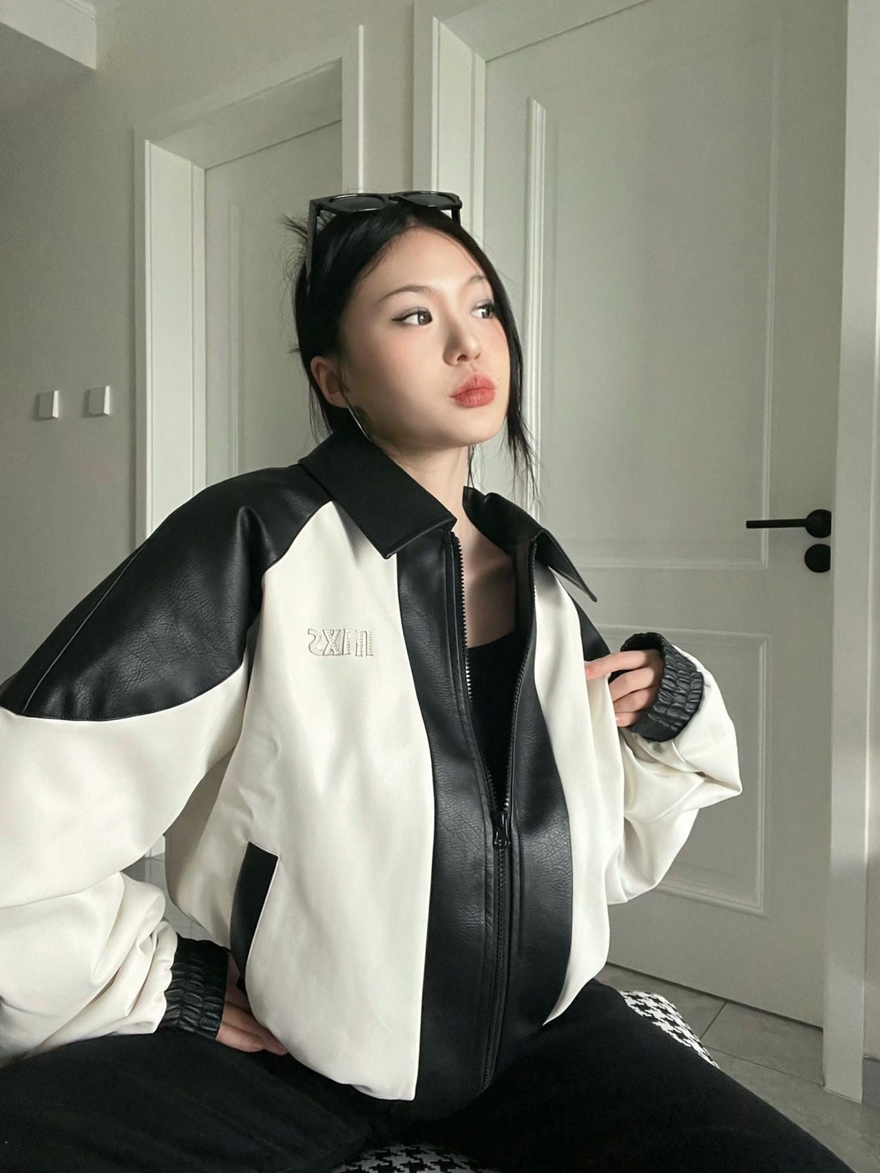 Asking Questions Loose Leather Jacket