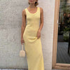 Openwork Sleeveless Maxi Dress