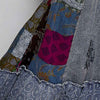 POL Printed Patchwork Embroidered Ruffled Skirt