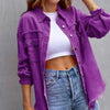 Distressed Drop Shoulder Denim Jacket