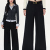 Elegant High-Waist Tailored Wide-Leg Trousers
