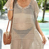 Crochet Knit Beach Cover Up Dress