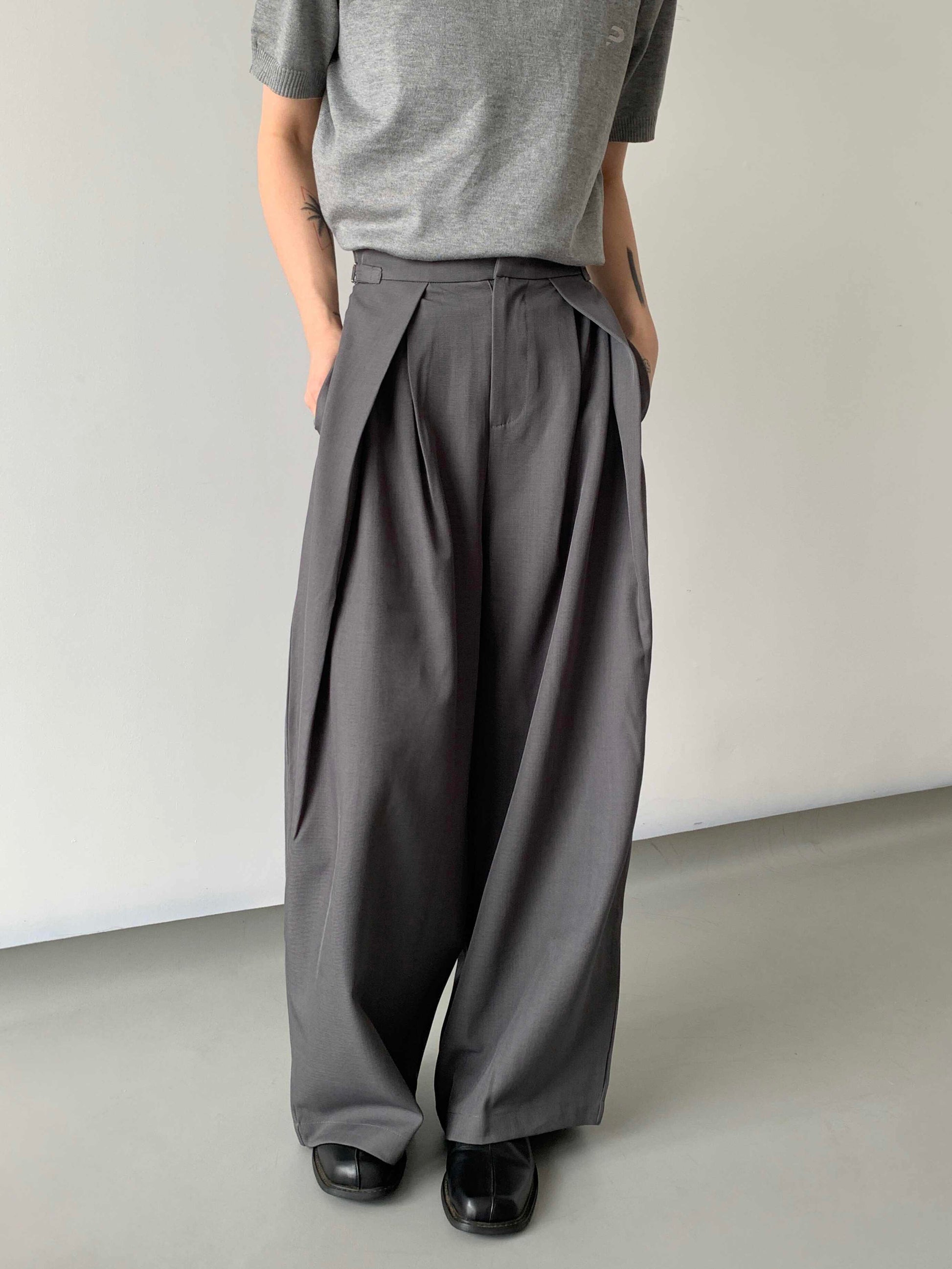 Step Out With Style Pleated Wide-Leg Trousers
