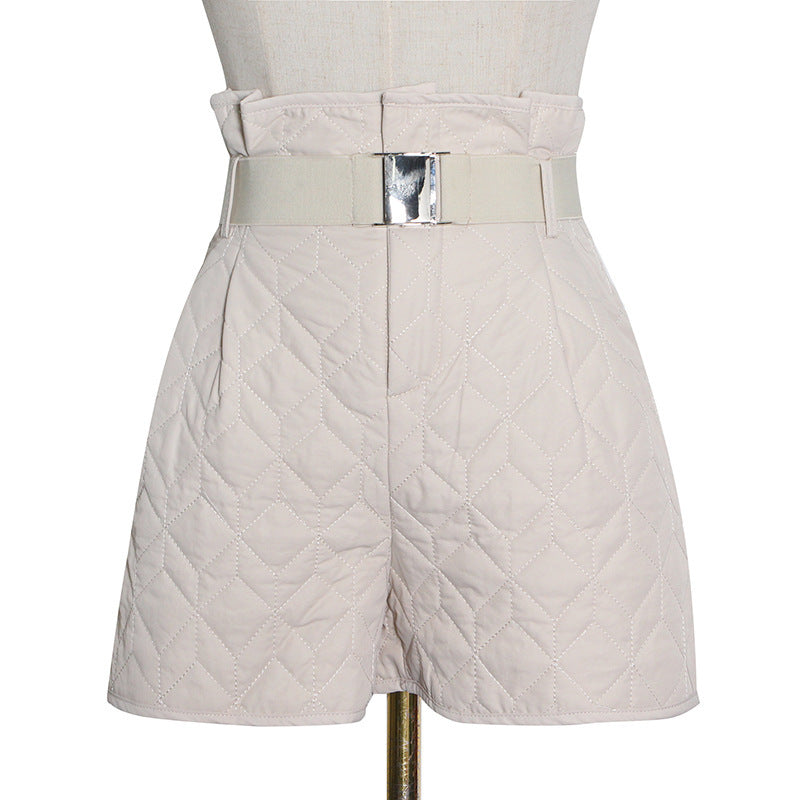 City Chic Quilted Shorts