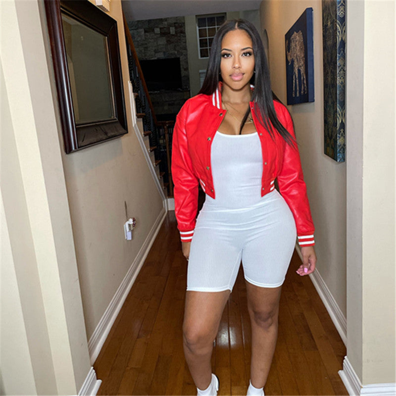 Nina Kunstlederjacke