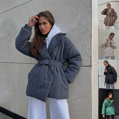 Winter Lapel Waisted  Overcoat