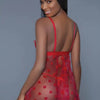 1 Piece Fine Mesh Heart Designed Slip Dress - Lustreve