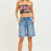 RISEN 2-Button Slouchy Jorts with Pockets