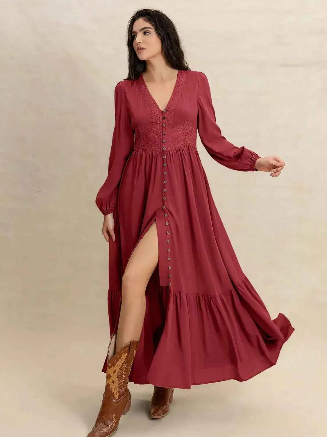 Crisom Merlot Silhoutte Dress