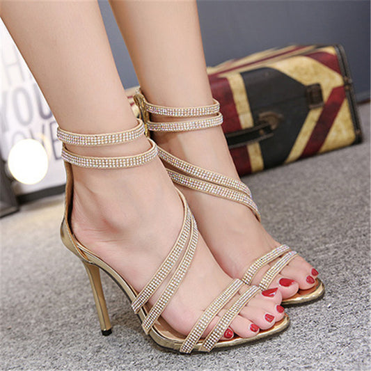 Crystal Stiletto Heels"