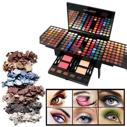 180 Colors Eyeshadow & Blush Set – Personalized Piano-shaped Makeup Palette Box for Stunning Eye & Face Looks