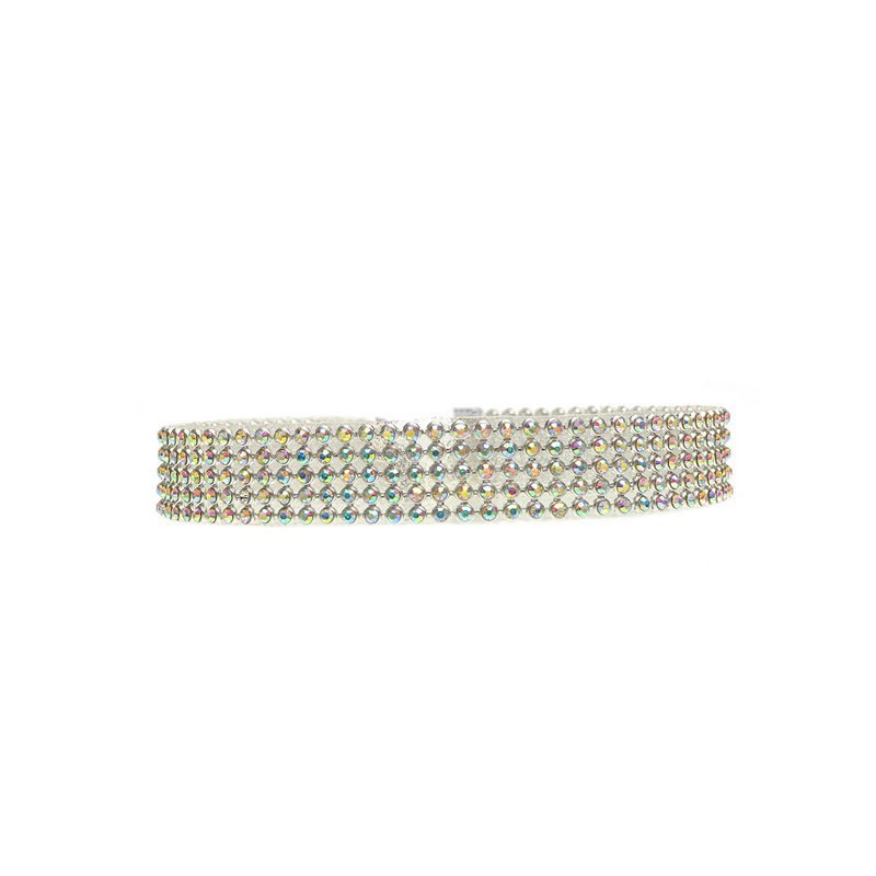 Full Crystal Rhinestone Choker Necklace - Wedding Jewelry, Elegant Chokers for Women