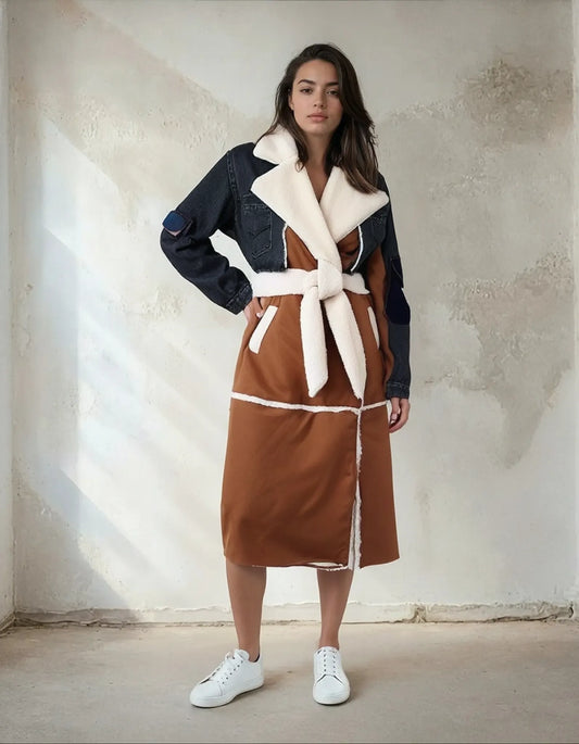 Fashion Denim Long Cotton Jacket