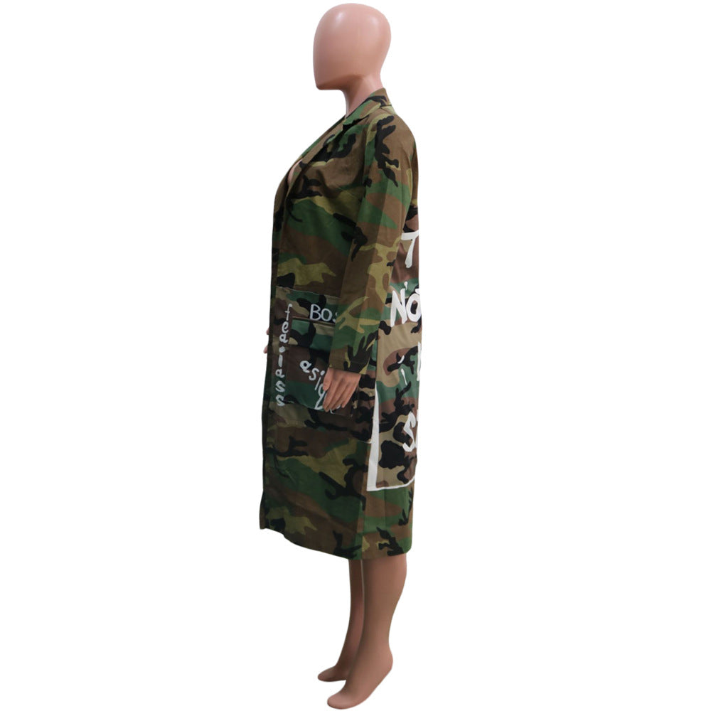 Camo Girl Trenchcoat 